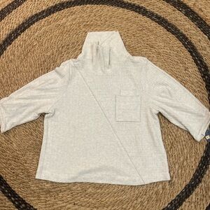 Democracy grey/cream Turtleneck Sweater